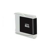 V7 V7LC51BK Remanufactured Black Ink Cartridge for Brother LC51-500 Page Yield