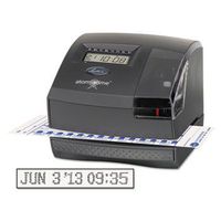 Lathem Time 1500E 1500E Atomic Wireless Time Recorder, 6-3/8w x 7-1/4d x 5-3/4h, Charcoal