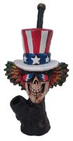 Novelty Collectible Grateful Dead All American Skull Figurine Tobacco Pipe