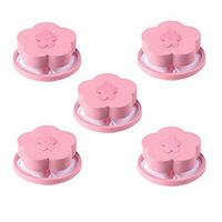 4 Pieces Washing Machine Floating Lint Mesh Bag Hair Filter Net Pouch, Household Reusable Floating Washing Machine Filter Washer Lint Trap (Orange, 6 Pcs)