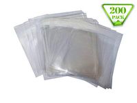 NSM Premium OPP Clear Bag [200P] Resealable Cellophane Wrap Sealing Plastic Bag (5" x 10"(13cm x 25cm))