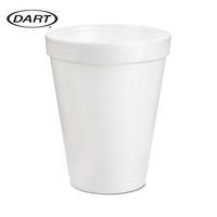 Dart 8 Oz White Disposable Coffee Foam Cups Hot and Cold Drink Cup (Pack of 102)