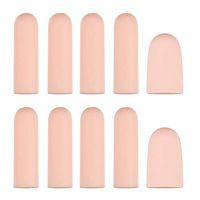 SUPVOX 10Pcs Gel Finger Protector Finger Cots Support Finger Caps Silicone Finger Cover Finger Sleeves for Arthritis, Mallet Finger Trigger