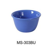 Yanco MS-303BU Mile Stone Bouillon Cup, 7 oz Capacity, 2" Height, 4" Diameter, Melamine, Bule Color, Pack of 48