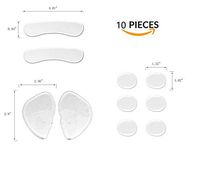 Silicone Gel Soft Shoe Pads Heel Cushion Heel Pads (10 PCS/Pack)