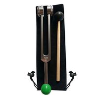 Geesy Tuning Fork 128C - with Buddha Bead Base for Ultimate Healing and Relaxation