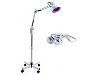 Elitzia ETH3166 Stand Infrared Thermal Heating Lamp Relaxing Body Easy Operate Lay Down Or Sit Floor White Color Digital Adjustment and Cross Tripod Type