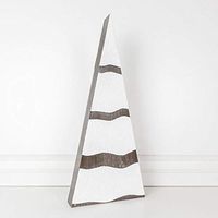 10" X 24" X 1.5" Chunky Wood Tree, White/Brown – 75215