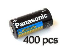 Panasonic Lithium CR123A 3V Photo Lithium Battery (Pack of 400)
