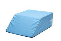 Hermell Zero Gravity Leg Elevation Pillow, Post-Surgery, Leg Pain, Back Injury, Sciatica Pain Relief, Removable Cover - Blue