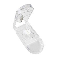 Pill Cutter for Cutting Small Pills or Large Pills in Half, Stainless Blade Medicine Slicer Cutting Drugs Cleanly,Tablet Splitter with Finger Protect Guard White