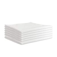 Arkwright Microfiber Suede Glass Cleaning Cloths 6 Pack (16 x 16 in, White)