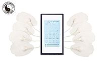 24 Modes HealthmateForever Touch Screen TENS Unit |Professional Electric Pain Relief | T24AB2 (Black in White) Wireless ACCESSIBLE