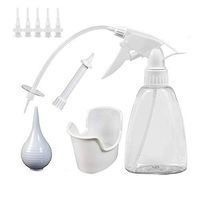 Funwill Ear Wax Removal Tool, Earwax Removal Kit and Flush System Ear Curette Kit for Adults & Kids, Included 1 Ear Washer Bottle, 1 Hard Tube, 1 Rubber Pipe, 1 Thread Cap, 5 Disposable Tips