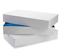 Incredible Packaging – Exceptional Apparel Decorative Gift Box - Shirt Boxes - Women Top Box - for Apparel and Gifts with lids. (White, 24" X 14" X 4"- 25 Sets.)
