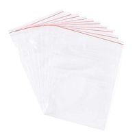 Pandahall 100pcs 10x6inch OPP Cellophane Rectangle Resealable Transparent Clear Plastic Poly Zip Lock Top Seal Closure Bags Bakery Candy Soap Cookie Jelly Chocolate Package 24x16cm