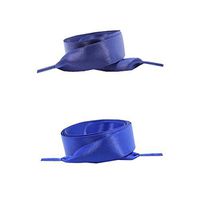 DRAGON SONIC Satin Ribbon Shoelaces Flat Shoe Laces for Sneakers 2 Pair Pack 2 cm Wide - A5