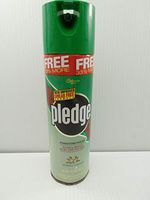 Johnson Wax Pledge Furniture Polish Spring Fresh Dusting Spray 16.6 oz 80% Full