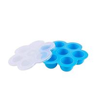 Ugthe Kitchen Tools & Gadgets Flower 7 Grid Kids Baby Food Freezer Silicone Egg Mold Tray Storage Container - Blue