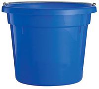 Little Giant Round Plastic Utility Bucket (Blue) Durable & Versatile Feeder Bucket with Handles (10 Quart) (Item No. UB10BLUE)