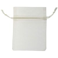 Ivory Organza Gift Pouch, 3 x 4