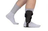 FitPro Adjustable Hinged Ankle Brace with Contoured Foot Plate- Left, Medium, Amazon Exclusive Brand