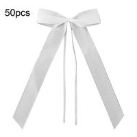 Fatpig 50pcs White Wedding Car Decoration Gift Wrap Ribbon Bows Party Ribbons Bows Kit