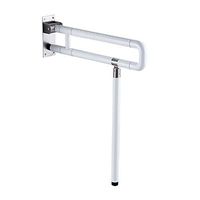 Bath & Shower Grab Bars Folding Toilet Toilet Anti-Slip Handrail Safety Toilet Seat Accessible Yellow Railing Handle Old Man Including Night Ring (Color : White, Size : 60cm70cm)