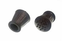 20 of Walking Stick Crutch Frame Ferrule Black Rubberised 5/8 Inch 16Mm Id