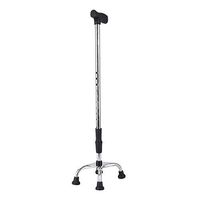 Elderly walker Cane Retractable Stainless Steel Four Corner Cane Auxiliary Walking Support Cane Stick FANJIANI