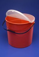 MCK31212806 - Multi-Purpose Sharps Container Sharps-A-Gator 1-Piece 13.5H X 16.5W X 14.5D Inch Red Base Vertical Entry Lid