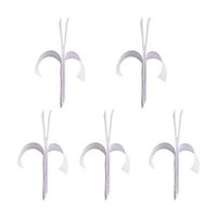 Amosfun Hook Loop Adhesive Tape Self-Adhesive Mounting Sticky Double-Sided Mounting Fasten Tape Interlocking Tape for Home Offices 5pcs