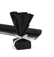 Hygloss Products Mylar Gift Wrap Roll, 24 Inches X 25 Feet, Metallic Black Pkg/1