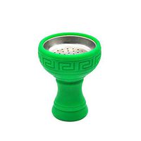Silicone Hookah Bowl Charcoal Holder Hookah Molasses Bowl with Metal Plate (Please Tell Me The Color You Want Otherwise Random)