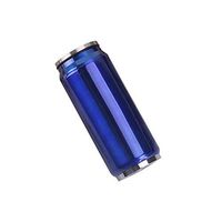 ZHENQ Stainless Steel Vacuum Flask Vacuum Flask Straw Coffee Cooler cans, Durable (Color : Blue)