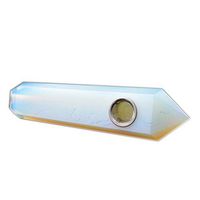 Tobacco Pipes Opal Material with Filter Smoking Apparatus Six Prism Shape