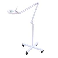 ElectroOptix Magnifying Lamp Beauty Lamp 5X/8X/10X Magnifying Glass Shadowless Cold Light Adjustable Angle Nail Tattoo Beauty,White,10X