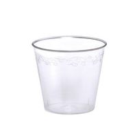 Hanna K. Signature Collection 50-Piece Heavyweight Plastic D'Vine Shot Cups, 1-Ounce