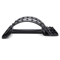 AODD Back Massage Stretcher, Back Stretching Device, Lumbar Support Device Posture Corrector for Upper and Lower Back Pain Relief, 3 Adjustable Settings, Easy, Safe and Comfortable, for Men Women