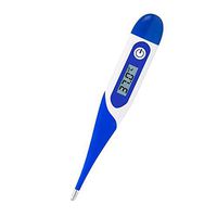 AOGUERBE Digital Thermometer Basal Body Thermometer Home LCD Soft Head Thermometer with Digital Display Accurate Fast Reading and Fever Indicator for Baby Kids Adult Oral Armpit or Rectal Temperature