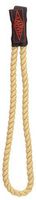Twisted Rope Wrist Straps with Elastic Band for Walking Canes in Tan