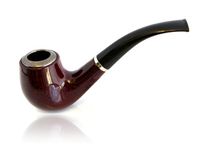 Tobacco Pipe, 5.25" Length, Two Parts