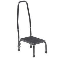 Drive Footstool with Non Skid Rubber Platform and Handrail, Model - 13031-1SV