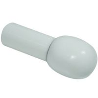 Europa Mushroom Rolling Cane Tip - 1-2 inch White