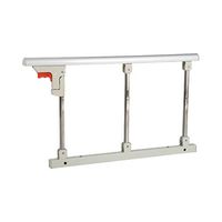 LLF Foldable Bed Rail Safety Side Guard for Elderly, Adults Assist Handle Handicap Bed Railing Metal Grip Bumper Bar