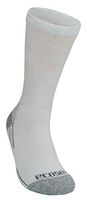 Ecosox Viscose Diabetic Bamboo Crew w/Arch Support Socks (White/Gray, 12-15) (5 Pack)