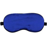 KikiLuna Eye Mask for Sleeping, Silk Sleep Mask for Women and Men with Adjustable Strap,Lightweight and Comfortable Soft Eye Cover for Night Sleeping, Travel, Nap, Shift Works(Blue)
