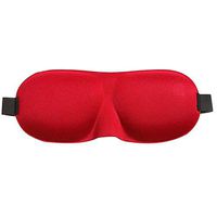 Sleep Mask, Upgraded 3D Contoured 100% Blackout Eye Mask for Sleeping with Adjustable Strap, Comfortable & Soft Night Blindfold for Women Men, Eye Shades for Travel/Naps (Red)