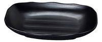 Yanco BP-2208 Black pearl-1 New Rectangular Bowl, 8.75" Length, 5.5" Width, Melamine, Black Color with Matting Finish, Pack of 48