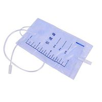 XIHAA Urinary Drainage Bag with Urinary Drainage Bag with Anti-Reflux Chamber, 1000 Ml Vinyl with Drainage (30 Pcs)